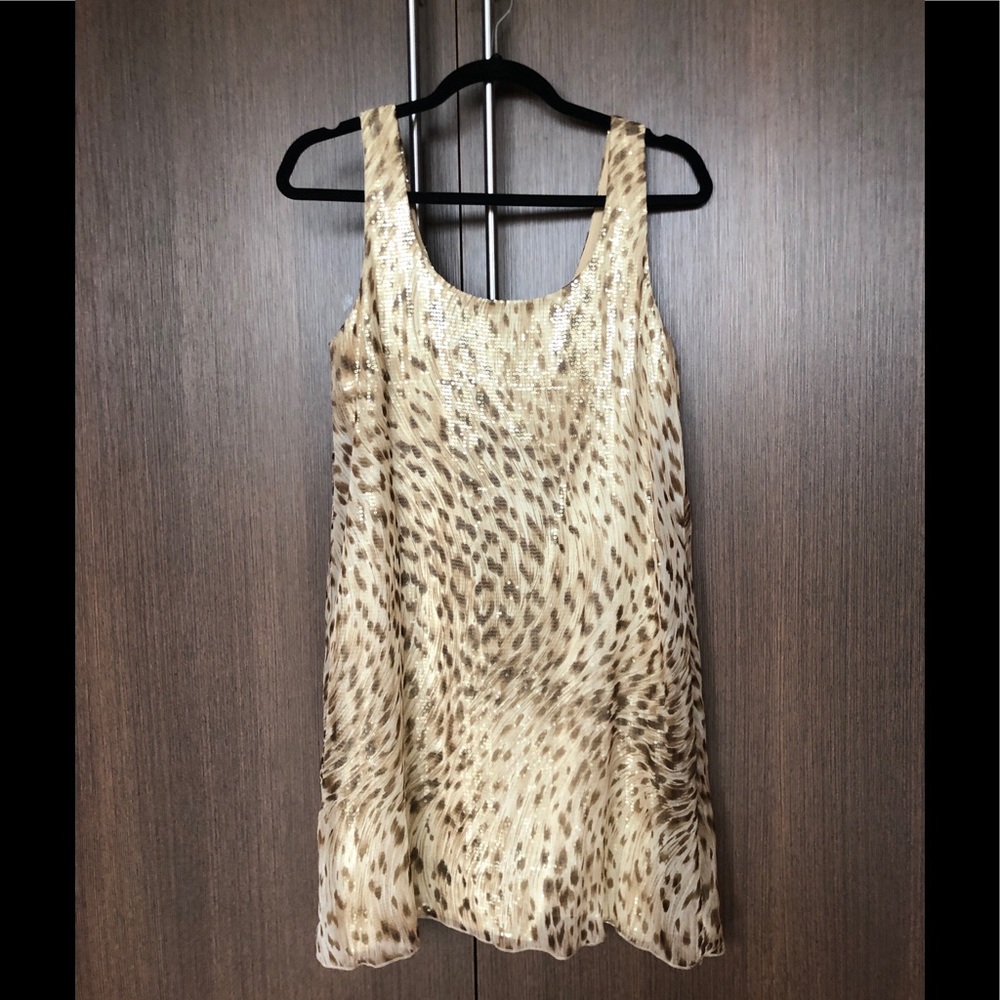 Sequin / Leopard Combo Dress